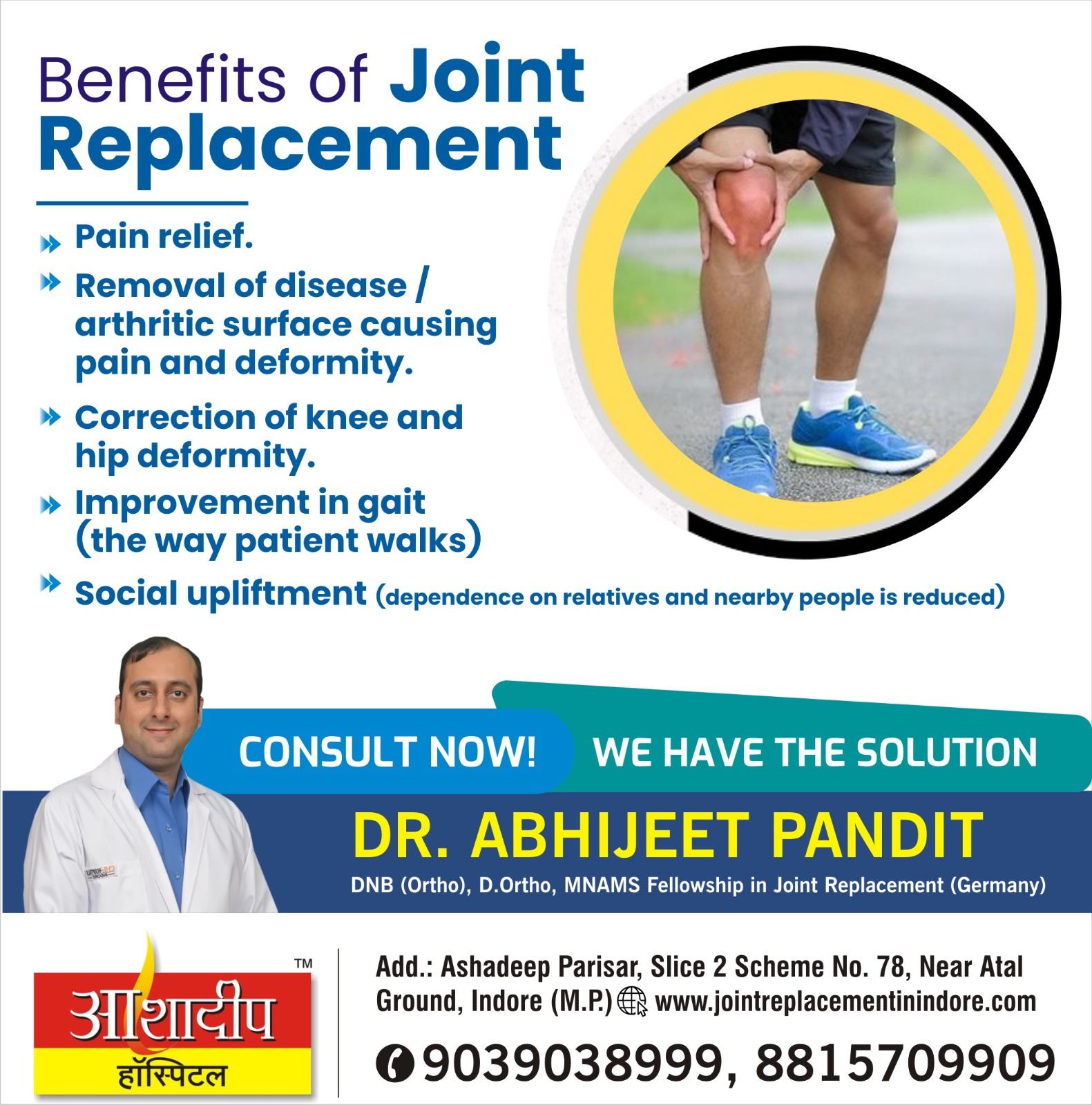 Joint Replacement Surgeon in Indore