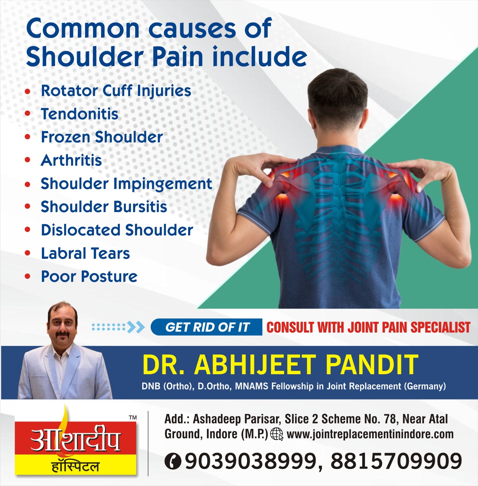 Best Doctor for Shoulder Pain Treatment in Indore
