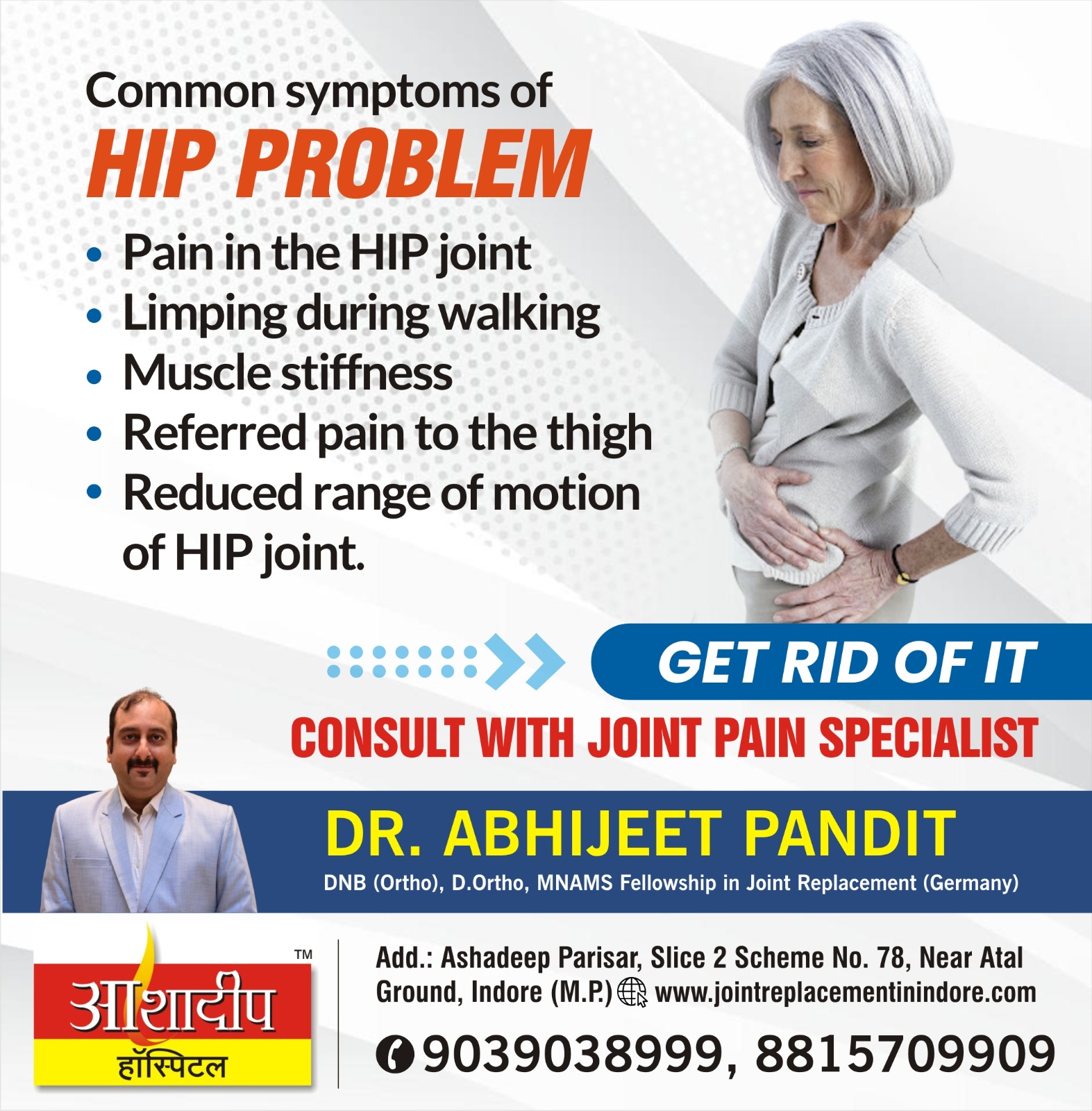 Best Hip Pain Specialist in Indore 