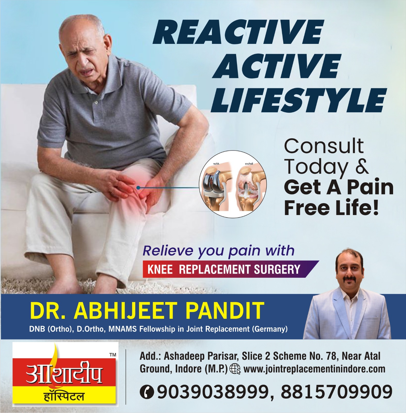 Best Knee Replacement Surgeon in Indore 