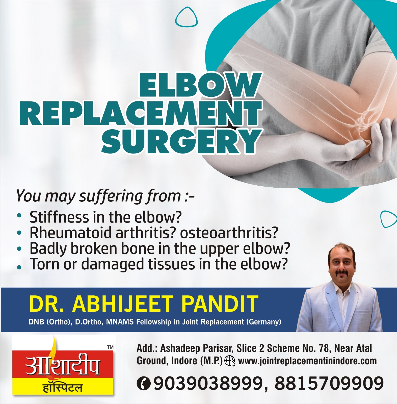 Best Elbow Replacement Surgeon in Indore