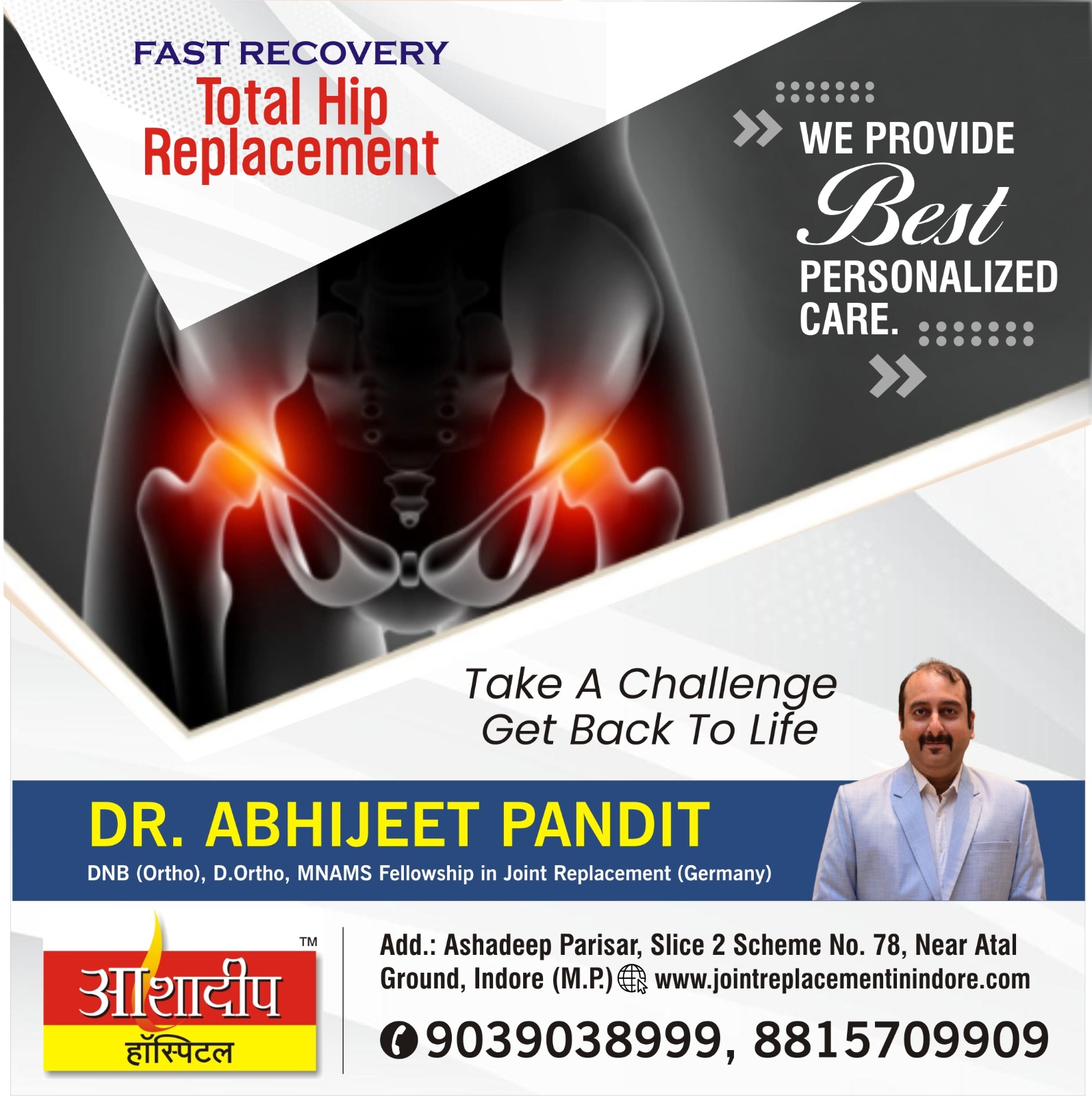 Best Total Hip Replacement Surgeon in Indore 