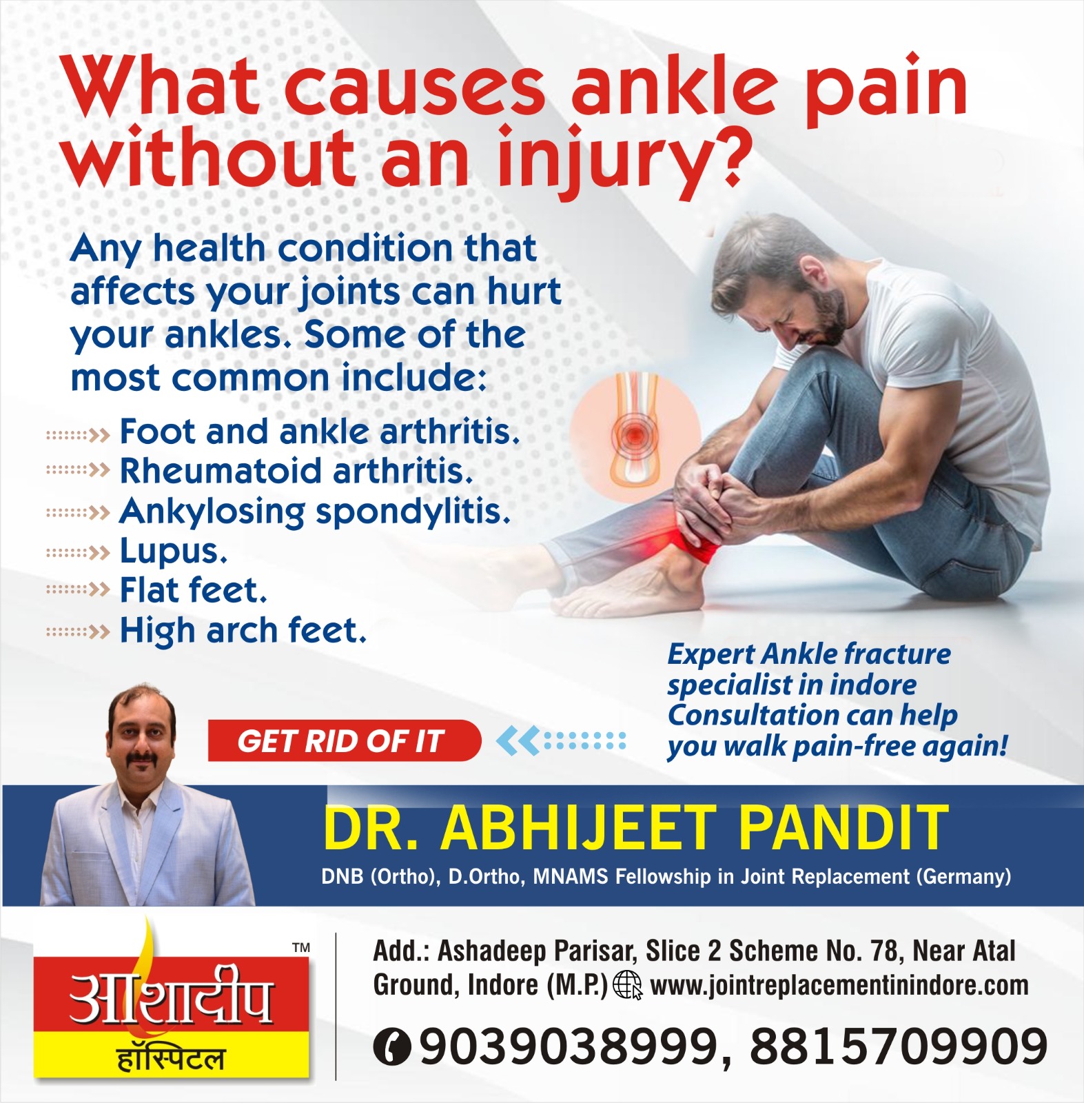 Ankle Pain Treatment Doctor In Indore