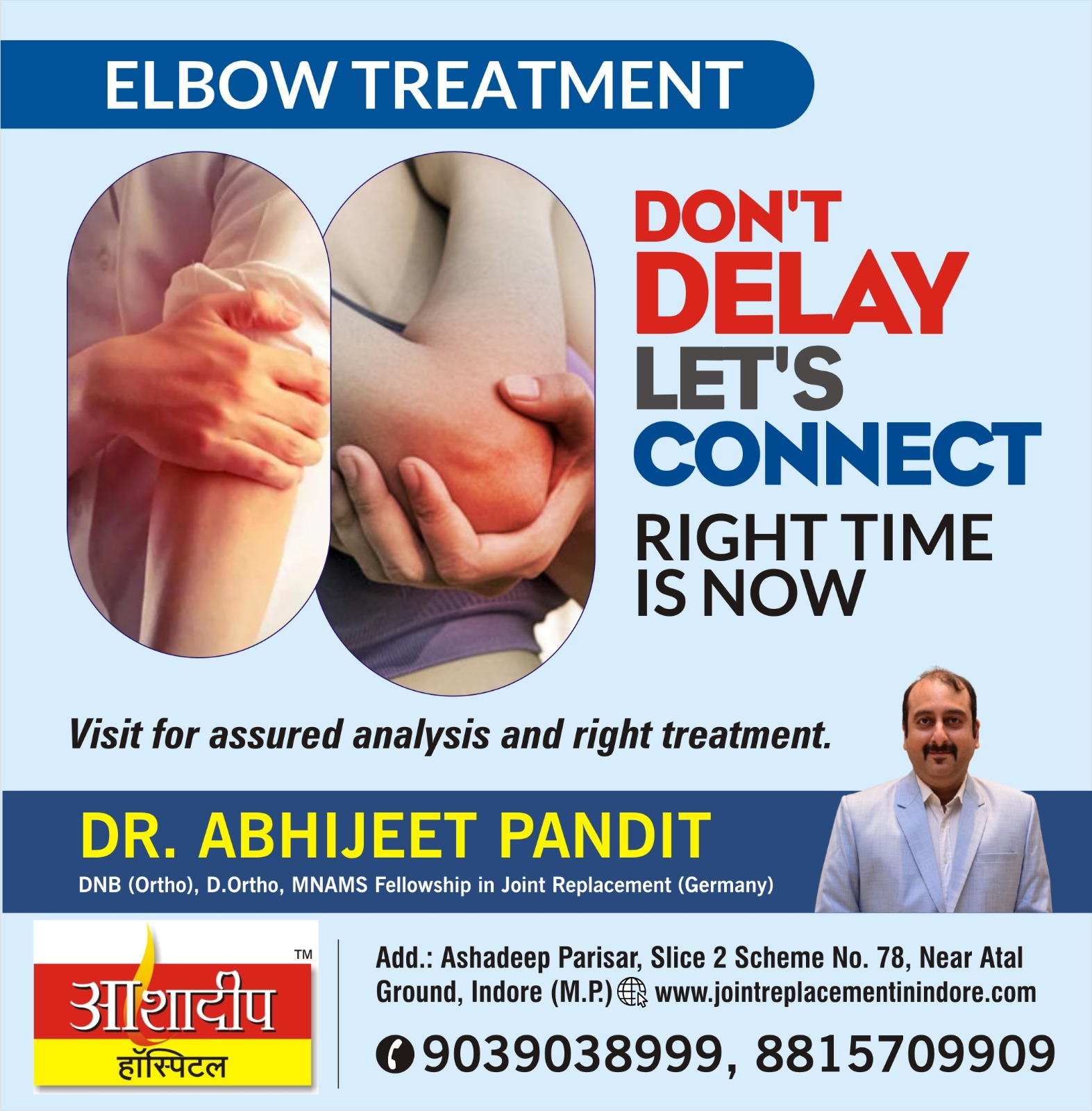 Best Doctor for Elbow Treatment in Indore 